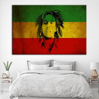 โปสเตอร์ผ้าใบ พิมพ์ลาย Music Bob Marley HD สไตล์โมเดิร์นคลาสสิก สําหรับตกแต่งผนังบ้าน ห้องนั่งเล่น