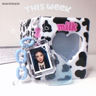 Morn Love Heart Kawaii จี้อะคริลิค ขนาด 1 นิ้ว สําหรับใส่โฟโต้การ์ด เครื่องเขียน บัตร รูปภาพ กระเป๋านักเรียน EN