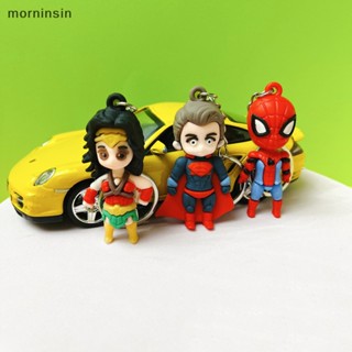 Morn พวงกุญแจรถยนต์ ลาย Avenger League Iron Man Spiderman Captain America สําหรับแขวนกระเป๋านักเรียน 1 ชิ้น