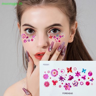 Monnygo สติกเกอร์คริสตัลเพชร อะคริลิค สําหรับตกแต่งใบหน้า ตา รอยสัก