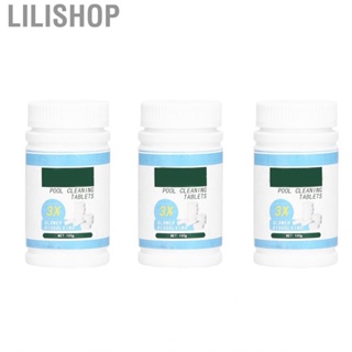 Lilishop Effervescent Tablets  Chlorinated Plastic + Trichloroisocyanuric Acid 3 Bottle Easy To Use Multifunctional for Baths Spas