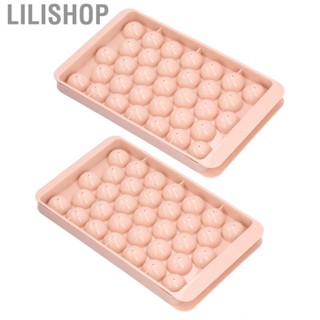 Lilishop Ice Cubes Mold  Grade Material 2Pcs Maker 33 Grids For Home