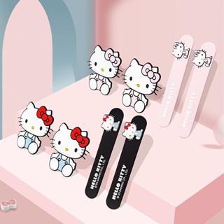 แถบยางสติกเกอร์ ลายการ์ตูน Hello Kitty ป้องกันการชน กันชน สําหรับตกแต่งรถยนต์