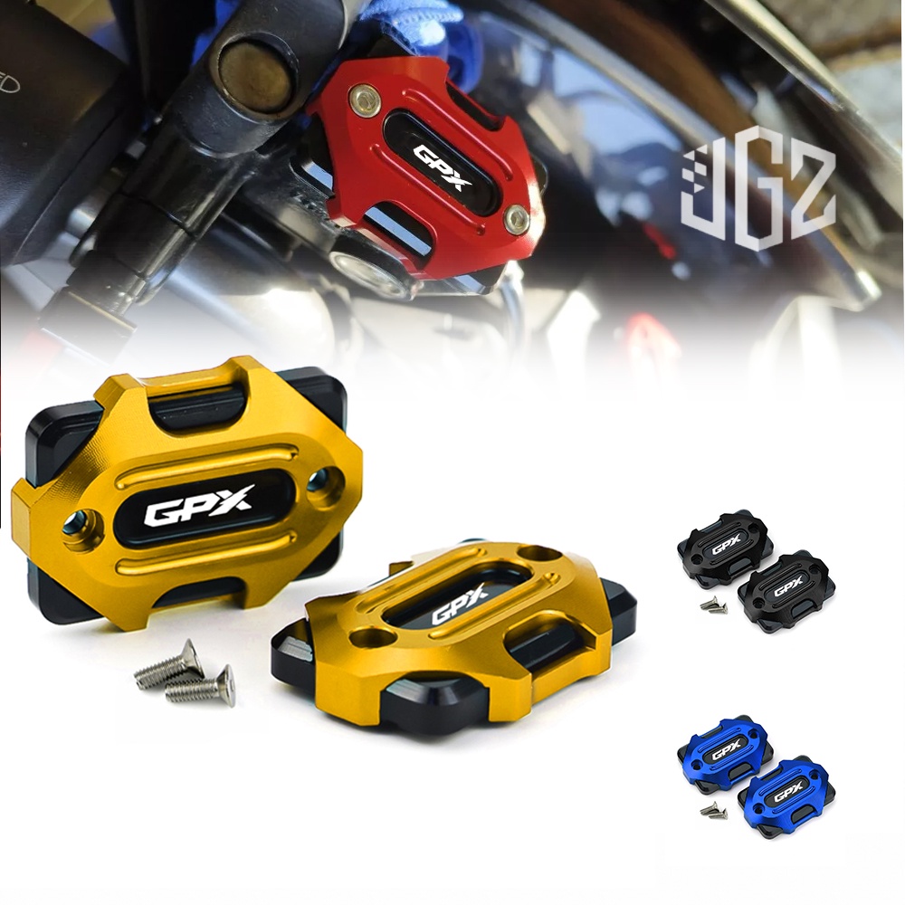 2 ชิ้น ฝาปิดปั๊มบน for Sym GPX DRONE-150 หน้า-หลัง ฝาครอบถังน้ํามันเบรกหน้ารถจักรยานยนต์ CNC อลูมิเนียม อุปกรณ์เสริม GPX