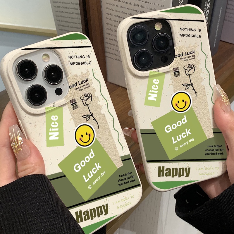 COD กราฟฟิตียิ้ม INS เคสโทรศัพท์ซิลิโคนอ่อนนุ่มกันกระแทกลม For iPhone 11 14 15 12 13 Pro Max 6 7 8 Plus XS Max XR SE