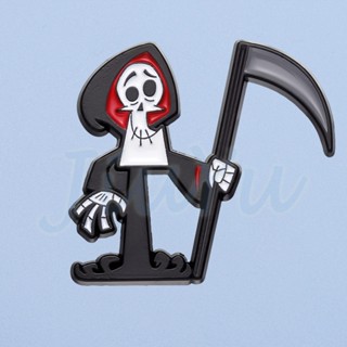 เครื่องประดับ เข็มกลัดโลหะ รูปการ์ตูนอนิเมะ Billy &amp; Mandy Death God Enamel Pins สําหรับแฟนคลับ เพื่อน