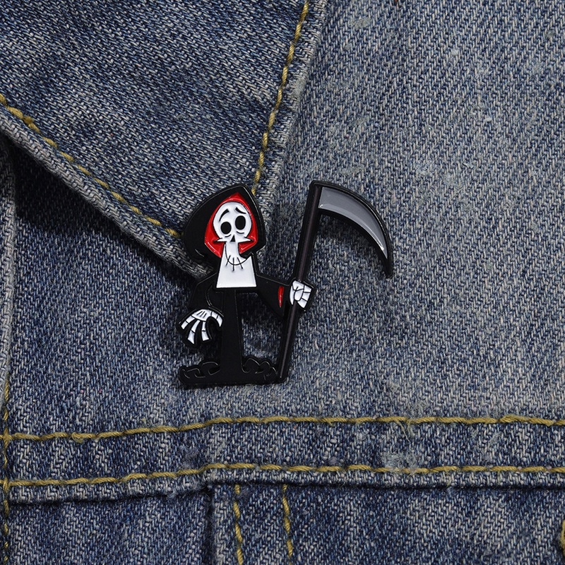 เข็มกลัด รูปการ์ตูนอนิเมะ Billy Mandy and Reaper's Great Adventure น่ารัก ของขวัญฮาโลวีน