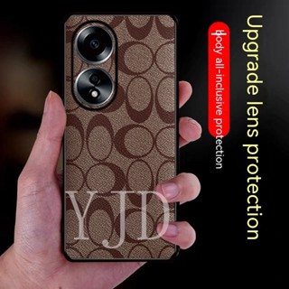 เคสโทรศัพท์หนัง TPU ขอบนิ่ม กันกระแทก แฟชั่นหรูหรา สําหรับ OPPO A58 4G