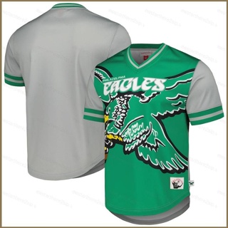 เสื้อยืดกีฬาแขนสั้น ลายทีมชาติฟุตบอล Mitchell &amp; Ness Kelly สีเขียว พลัสไซซ์