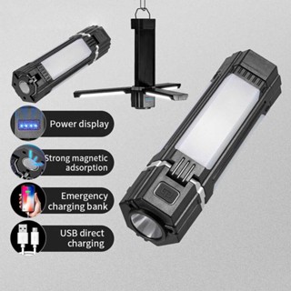 USB Rechargeable LED Camping Lantern Light Outdoor Tent Hiking Flashlight Lamp