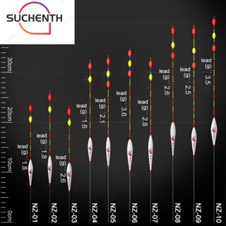 Suchenth ทุ่นลอยน้ํา ประดับลูกปัด สําหรับตกปลา 5 ชิ้น