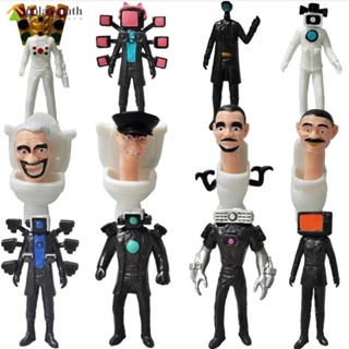 โมเดลตุ๊กตาฟิกเกอร์ Skibidi Toilet Action Figure Speakerman TV Man Monitor Man ของเล่นสําหรับเด็ก เก็บสะสม ของขวัญ 12 ชิ้น