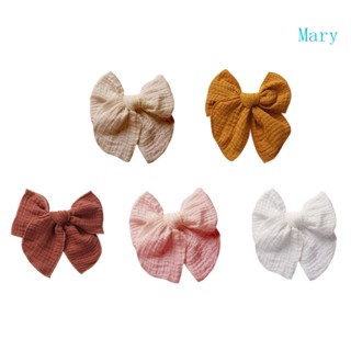 Mary กิ๊บติดผม โบ มัสลิน น่ารัก สําหรับเด็กผู้หญิง เจ้าหญิง ปิ่นปักผม ปาร์ตี้ เข้าถึงผม