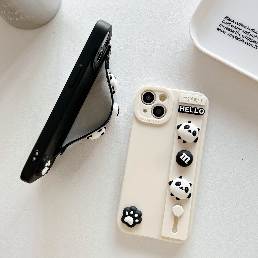 เข้ากันได้สำหรับ Xiaomi Redmi Note 15 14 13 Pro 12S 11S 10S 9S Redmi A7 15C A5 14C 13C A3 A2 A1 12C 10C 9A 9C 9T เคสโทรศัพท์มือถือ ซิลิโคน ลายแพนด้า 3D พร้อมสายคล้องข้อมือ สําหรับ ราคา ถูกที่สุด ดีลบีเคเค แกลเลอรีภาพที่ 6