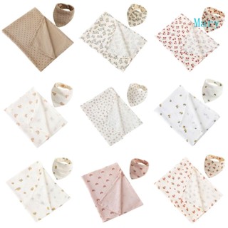 ผ้ากันเปื้อน พร้อมผ้าห่ม ลาย Mary Babies Bandana สําหรับเด็กทารก