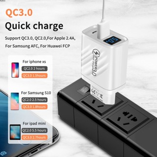 อะแดปเตอร์ชาร์จ Pd 20w Usb Digital Display Quick Charge 3.0 Quick Charge สำหรับ Iphone Xiaomi Samsung Aube