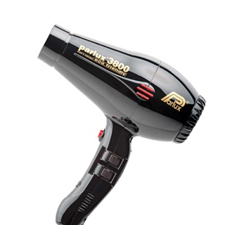 Parlux 3800 Hair Dryer Ceramic &amp; Ionic Eco Friendly Compact Hairdryer Blower Fashion Supersonic - Black