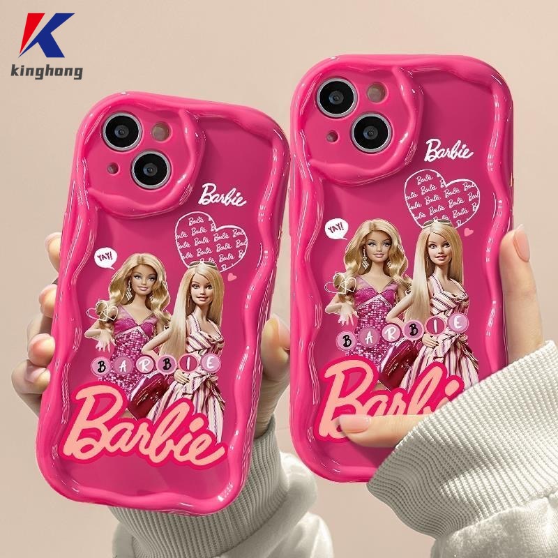 เคสโทรศัพท์มือถือนิ่ม ขอบโค้ง ลายบาร์บี้เจ้าหญิง 3D สีแดงกุหลาบ สําหรับ Infinix Note 30 VIP 12 30 PRO 12 Turbo G96 Hot 30i 20S 10S 30 8 9 11 12 20 20i 10 PRO Play Smart 5 6 7 Plus Tecno Spark 10 10C Go 2023 4 5 5Pro Camon 20 PRO Hot 8Lite 10Lite