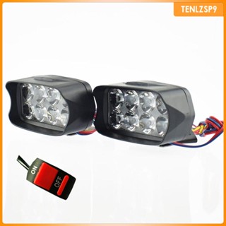 [tenlzsp9] ไฟตัดหมอก LED 8 ดวง 12V กันน้ํา สําหรับรถจักรยานยนต์