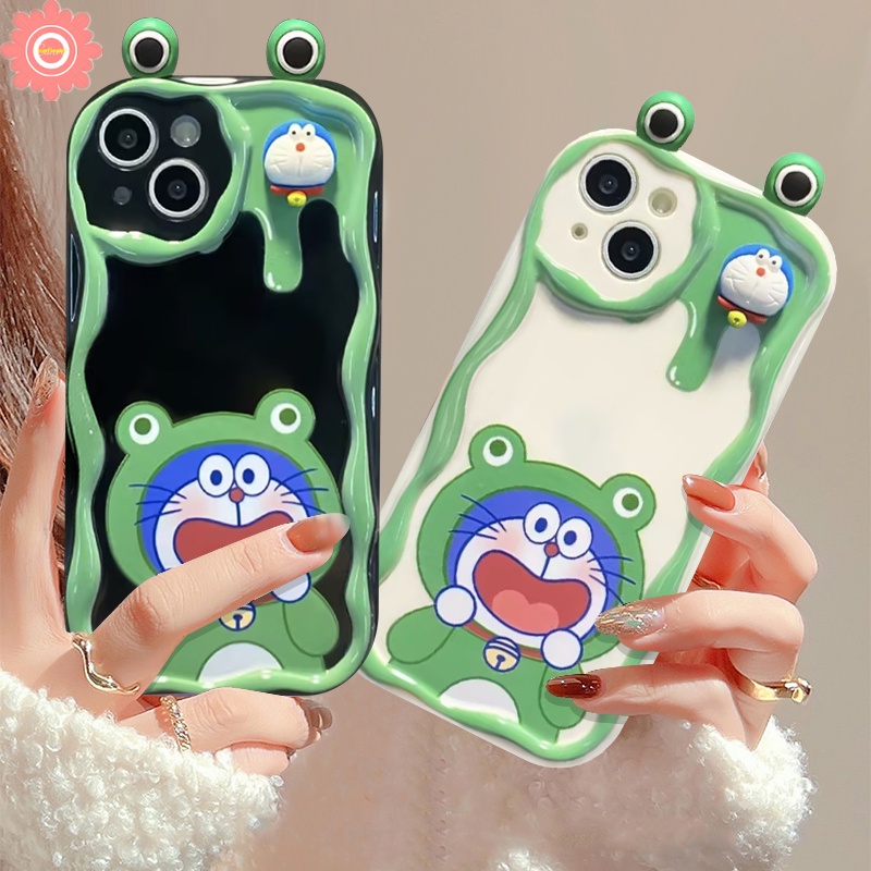 เคสโทรศัพท์มือถือ ขอบโค้ง ลายการ์ตูนโดราเอมอน 3D สําหรับ Redmi 9A 12C 9T 10C A1 9 12 9C NFC 10 10A A2 Note 11 10 9 11s 8 12 10s Pro Max Poco M3 Mi 12 11 Lite ปกอ่อน