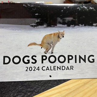 ปฏิทินแขวนผนัง รุ่น Dogs Poop 2024 พร้อมรูแขวน