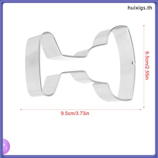 Huixigs แม่พิมพ์สเตนเลส สําหรับทําคุ้กกี้ บิสกิต ขนมเค้ก เบเกอรี่ 6 ชิ้น