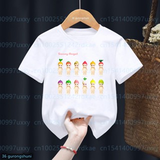 เสื้อยืด พิมพ์ลายตุ๊กตาแครอท มะเขือเทศ มันฝรั่ง หัวหอม สไตล์ญี่ปุ่น สําหรับเด็กผู้ชาย และเด็กผู้หญิง