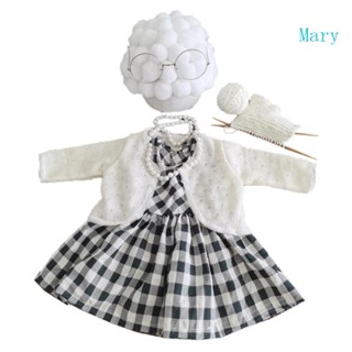 ชุดอุปกรณ์ประกอบฉากถ่ายภาพเด็ก พร็อพถ่ายรูป ผ้าถัก ลาย Mary Grandma สําหรับตกแต่งเด็ก