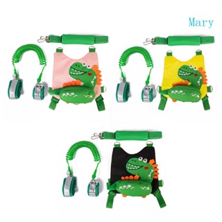 Mary 4-in-1 กระเป๋าเป้สะพายหลัง ลายไดโนเสาร์น่ารัก กันหาย สําหรับเด็กวัยหัดเดิน 3 ชิ้น