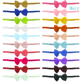 Mary 20 ชิ้น จํานวนมาก เครื่องประดับผม ที่คาดผม DIY ริบบิ้น ยืดหยุ่น ที่คาดผม สําหรับเด็กผู้หญิง แรกเกิด เด็กทารก ถ่ายภาพ ที่คาดผม