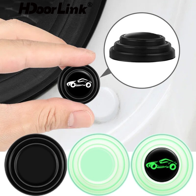 Hdoorlink แผ่นซิลิโคน กันชนประตูรถยนต์ กันเสียง กันเสียง 5 ชิ้น