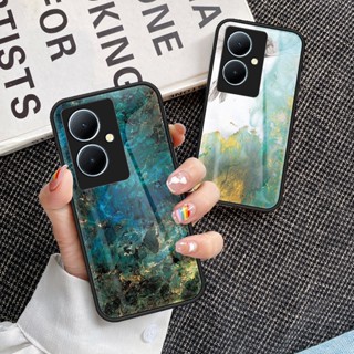 เคสโทรศัพท์มือถือกระจกนิรภัย TPU แบบนิ่ม ขอบแข็ง กันกระแทก สําหรับ VIVO Y78 5G Y78 5G