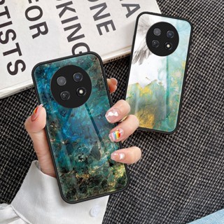 สําหรับ Huawei Nova Y91 เคสโทรศัพท์กระจกนิรภัย Huawei Nova Y91 ขอบ TPU นิ่ม แข็ง กันกระแทก ป้องกันฝาหลัง