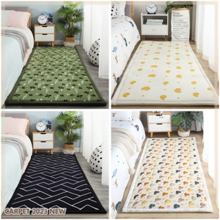 พรมปูพื้น แบบหนา ขนาดใหญ่ 2.5 ซม. 50x200 ซม. สําหรับห้องนอน ระเบียง หน้าต่าง