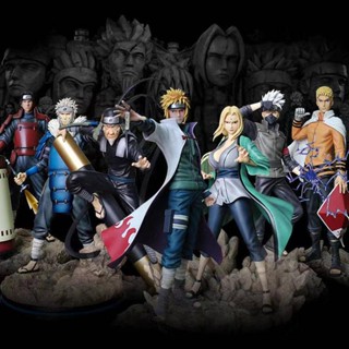 โมเดลฟิกเกอร์ PVC รูปปั้นอนิเมะนารูโตะ Kakashi Hokage Hashirama Tsunade Namikaze Minato