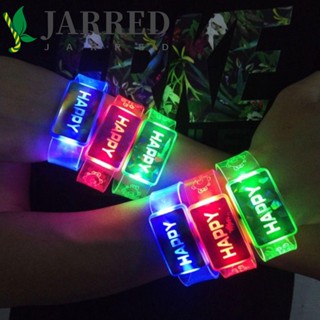 Jarred สายรัดข้อมือ มีไฟกระพริบ Led ของขวัญวันเกิด พร็อพสําหรับงานปาร์ตี้ งานแต่งงาน