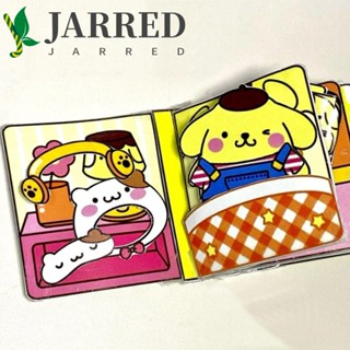 Jarred หนังสือสติกเกอร์ ลายอนิเมะ Montessori แฮนด์เมด สําหรับเด็กวัยหัดเดิน