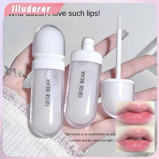 Gege Bear Clear Moisturizing Lip Gloss Lip Primer Hydrating Moisturizing Care Fade Lip Lines ลิปกลอส Lip Balm HO