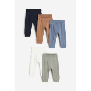 H&amp;M กางเกงคอตตอนแพ็ค 5 ตัว Girl 5-pack cotton trousers 0814307_1