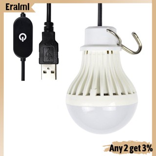 Eralml หลอดไฟฉุกเฉิน Led 5v แบบสัมผัส ประหยัดพลังงาน ชาร์จ Usb สําหรับตั้งแคมป์