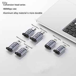 อะแดปเตอร์แปลง USB-C เป็น Micro USB Mini USB Type-C ตัวเมีย เป็น Micro USB ตัวผู้ สําหรับโทรศัพท์มือถือ แท็บเล็ต กล้อง 1 ชิ้น