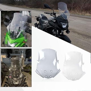 Ultrasupplier Windshield Pare-brise For Kawasaki Versys X-300 2017-2021 Motorcycle Windscreen Smoke Clear Wind Deflectors Cover VERSYS X300