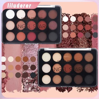 Huda Story อายแชโดว์ 15 สี Earth Color Pearlescent Matte Glitter Brightens อายแชโดว์ยุโรปและอเมริกา HO