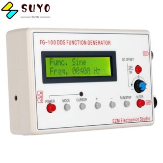 Suyo เครื่องกําเนิดสัญญาณ DDS หน้าจอ LCD 1Hz-500KHz FG-100 คุณภาพสูง