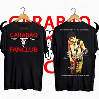 เสื้อยืดคอตตอน  carabaoวงดนตรี ถนน  เสื้อยืดวงป๊อป  คุณภาพสูง