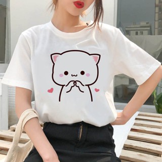 เสื้อยืด พิมพ์ลายกราฟฟิค Bubu Dudu Y2K สไตล์ฮาราจูกุ สําหรับผู้หญิง 2000s