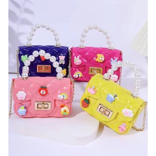 miss bag fashionใหม่อินเทรนด์แฟชั่นมุกโซ่ก ระเป๋าสะพายไหล่เดียว รุ่น D-1495