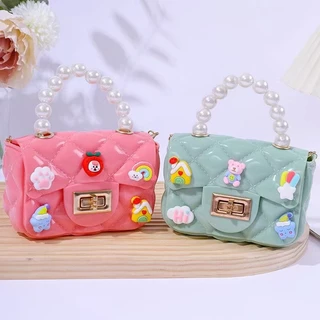 miss bag fashionใหม่อินเทรนด์แฟชั่นมุกโซ่ก ระเป๋าสะพายไหล่เดียว รุ่น D-1495