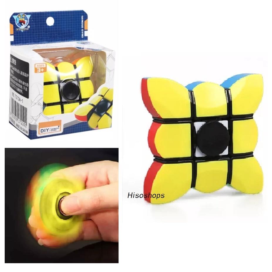 พร้อมส่ง SPINER CUBE FINGER SPINER 3x3x1 รูบิคสปินเนอร์ รูบิคแนวตั้งงานลื่นๆ
