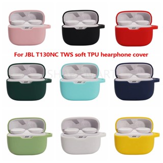 เคสซิลิโคนนิ่ม พร้อมตะขอ สําหรับ JBL T130NC JBL Tune 130NC TWS